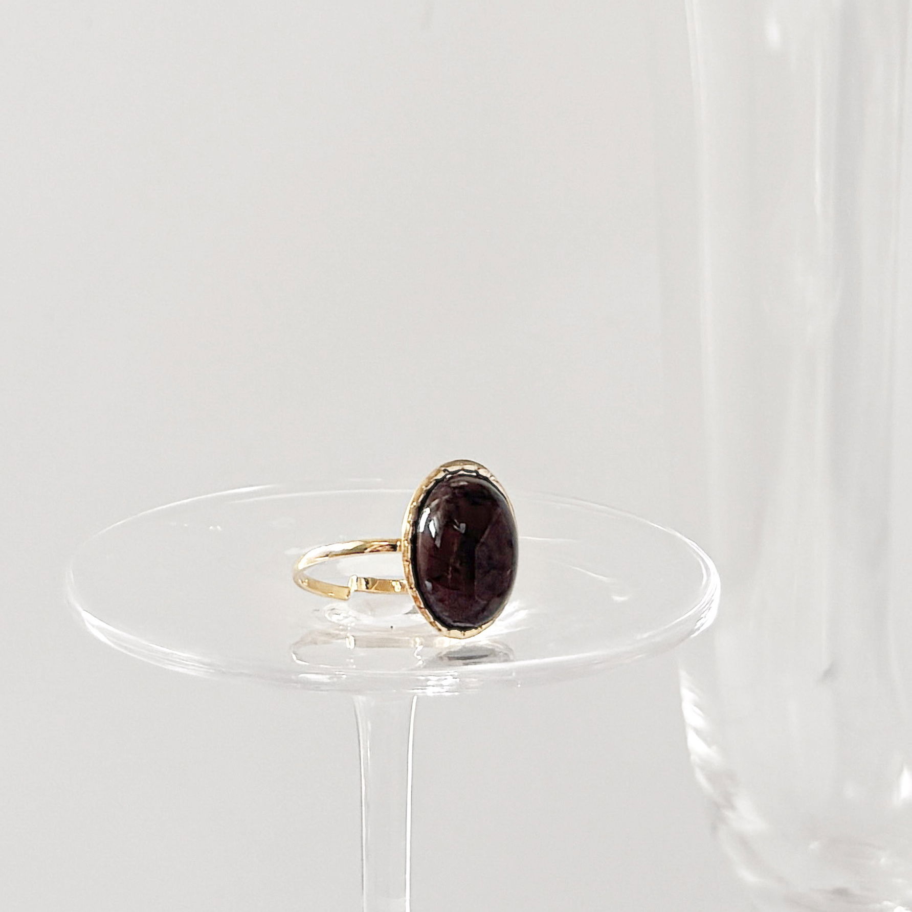 Anel Regulável Oval - Turquesa ou Marrom