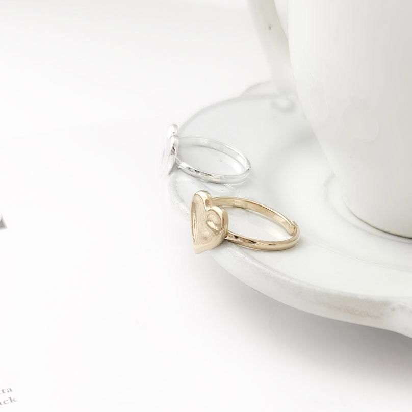 Anel Regulável - Coração Matelado