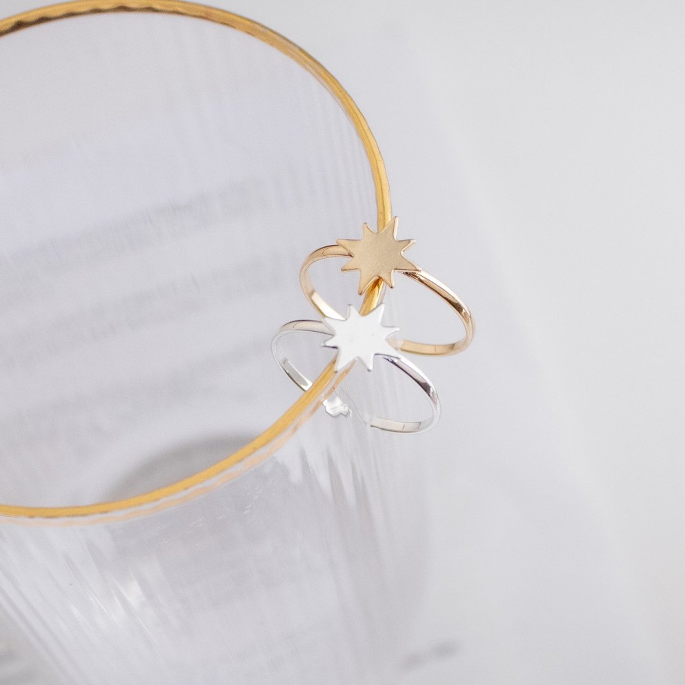 Anel Regulável - Estrela Lisa