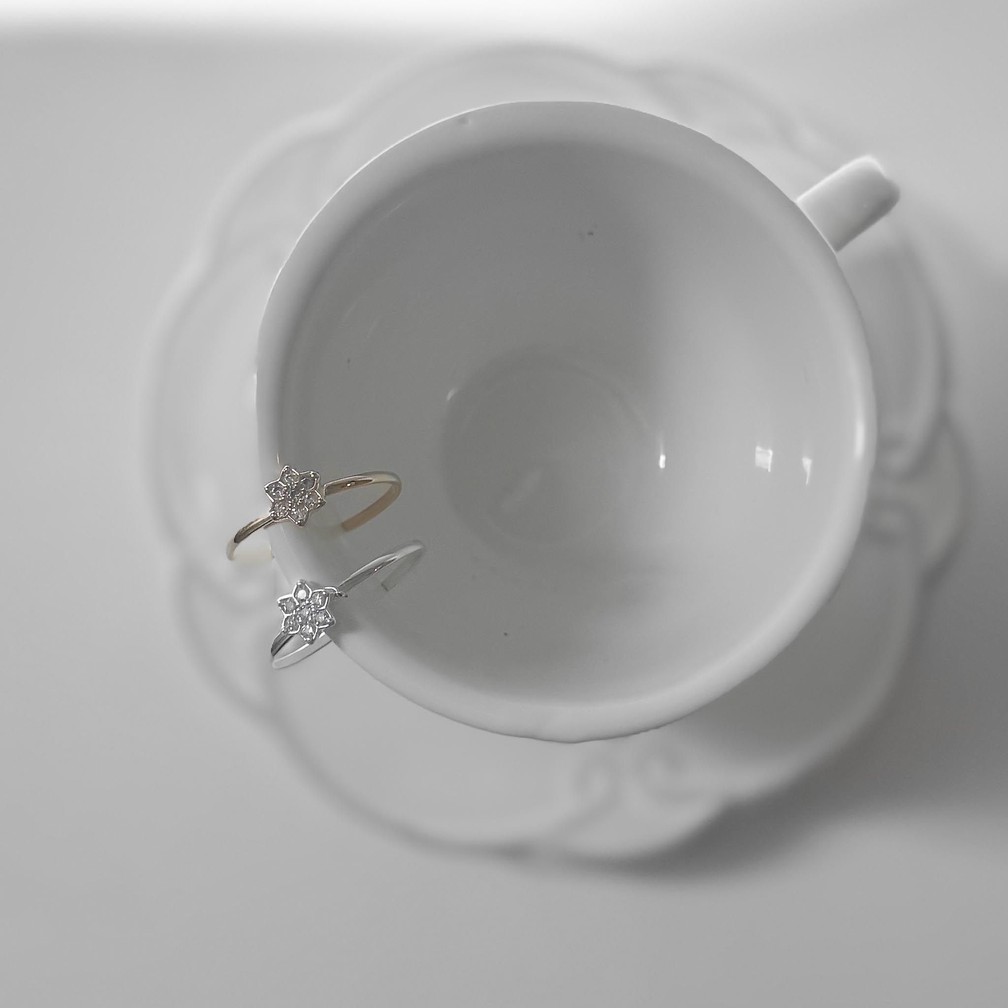 Anel Regulável - Estrela Zircônia