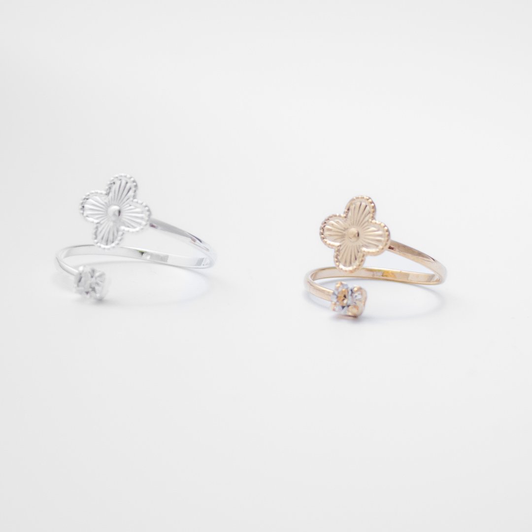 Anel Regulável - Trevo e Ponto de Luz