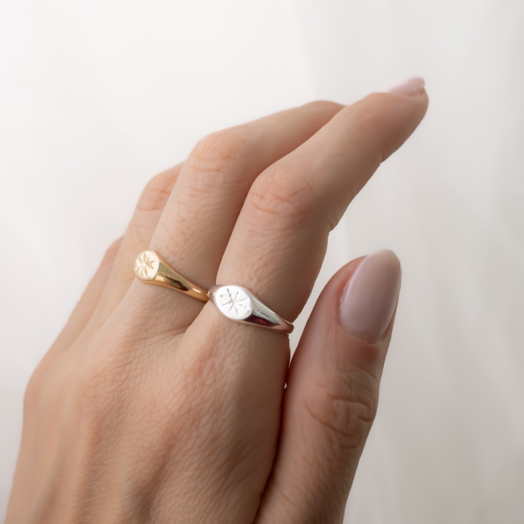 Anel Regulável - Signet Estrela