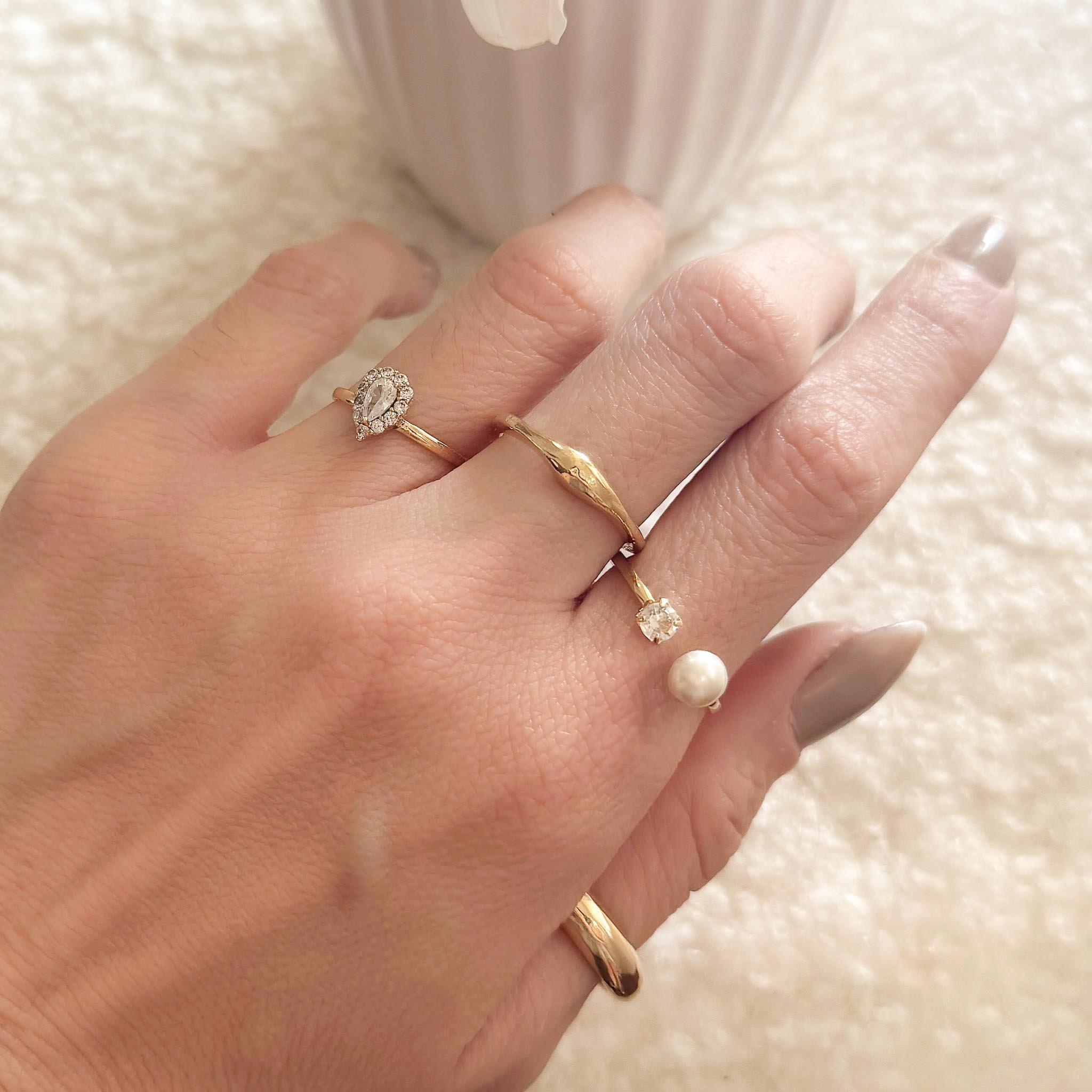 Anel Tam Único 18 - Aliança Orgânica