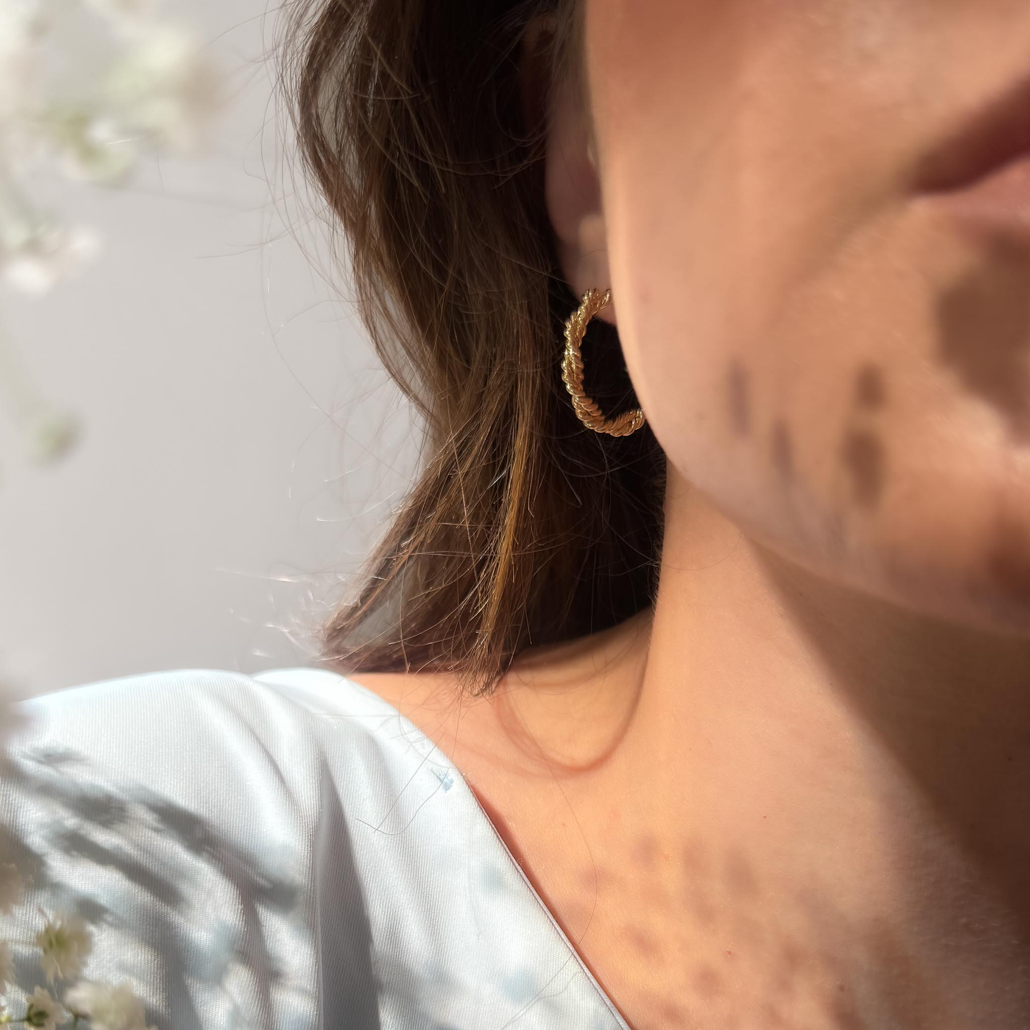 Argola Média - Entrelaçada