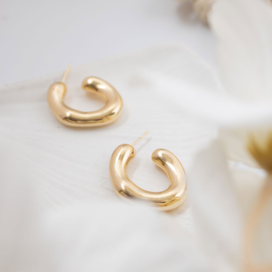 Argola Média - Ondulada (ABS)