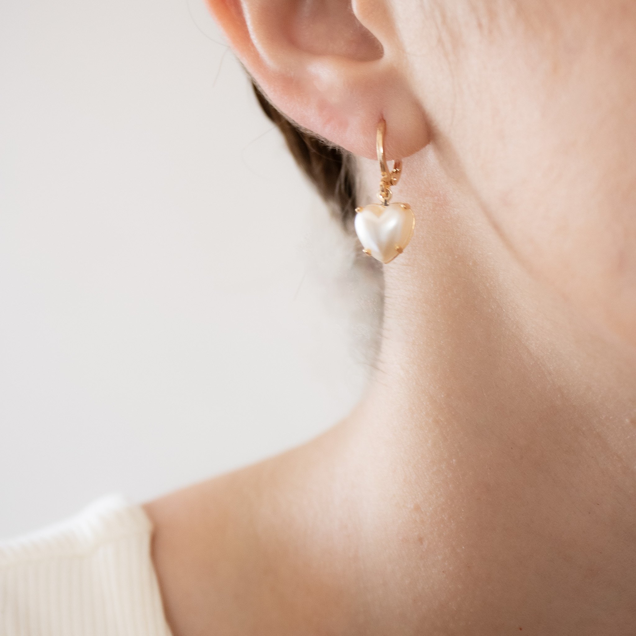 Argolinha - Coração Pérola