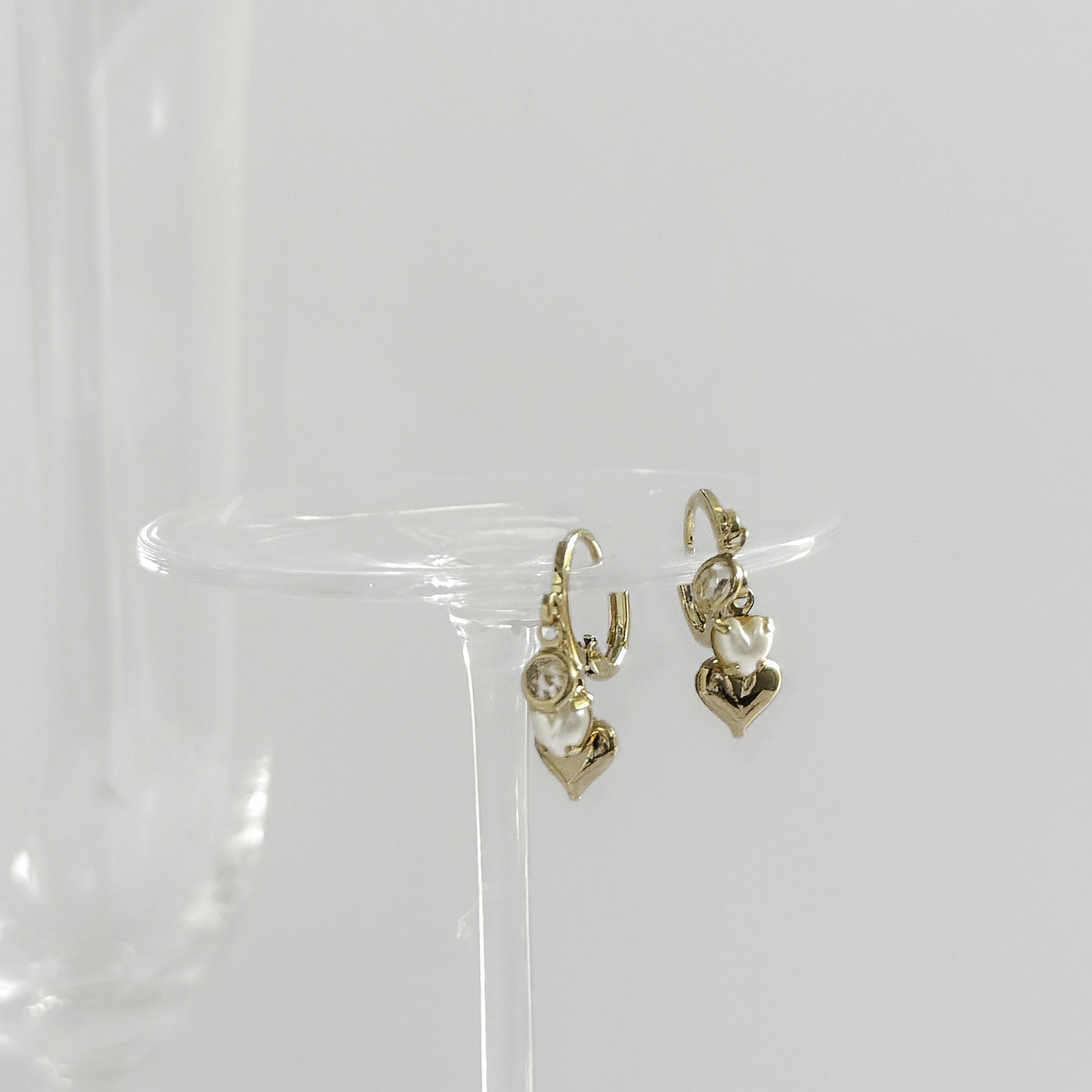 Argolinha - Pérolas e Coração