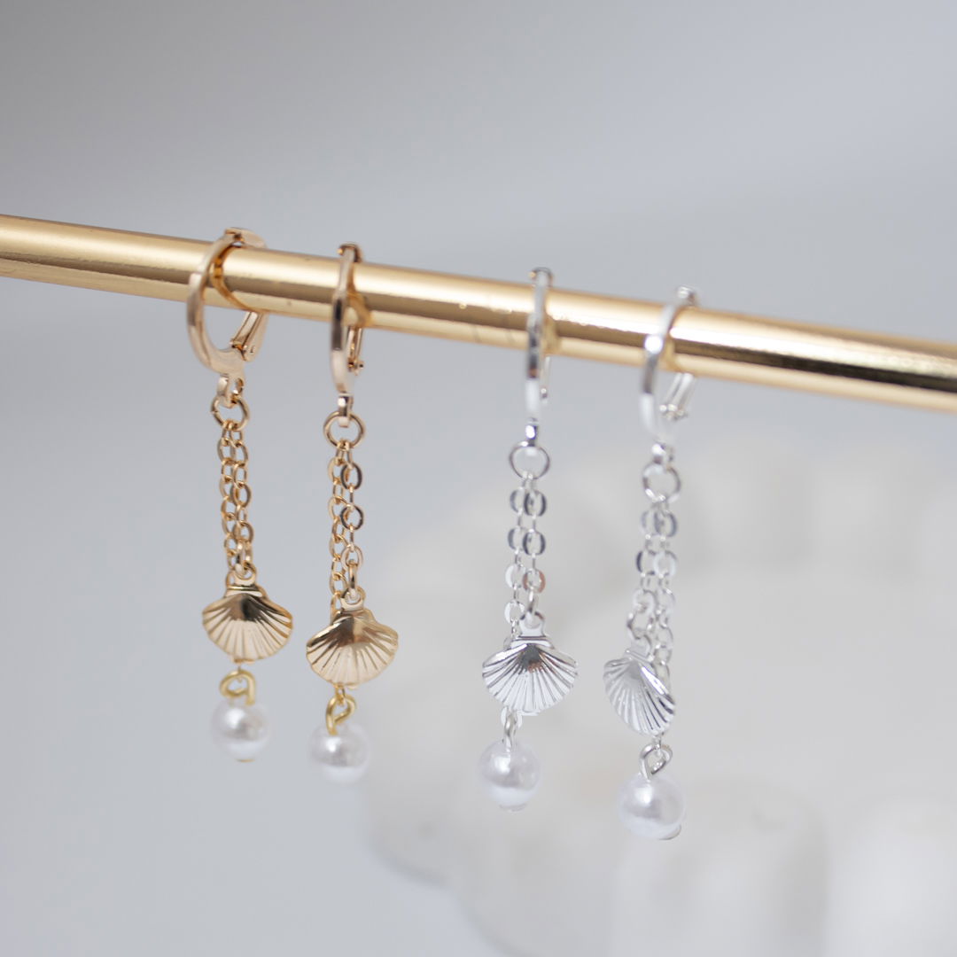 Argolinha Clique - Corrente e Pérola