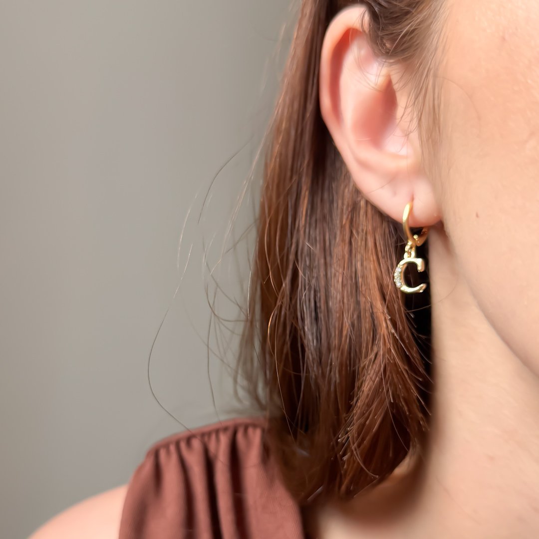 Argolinha Clique - Letra Strass