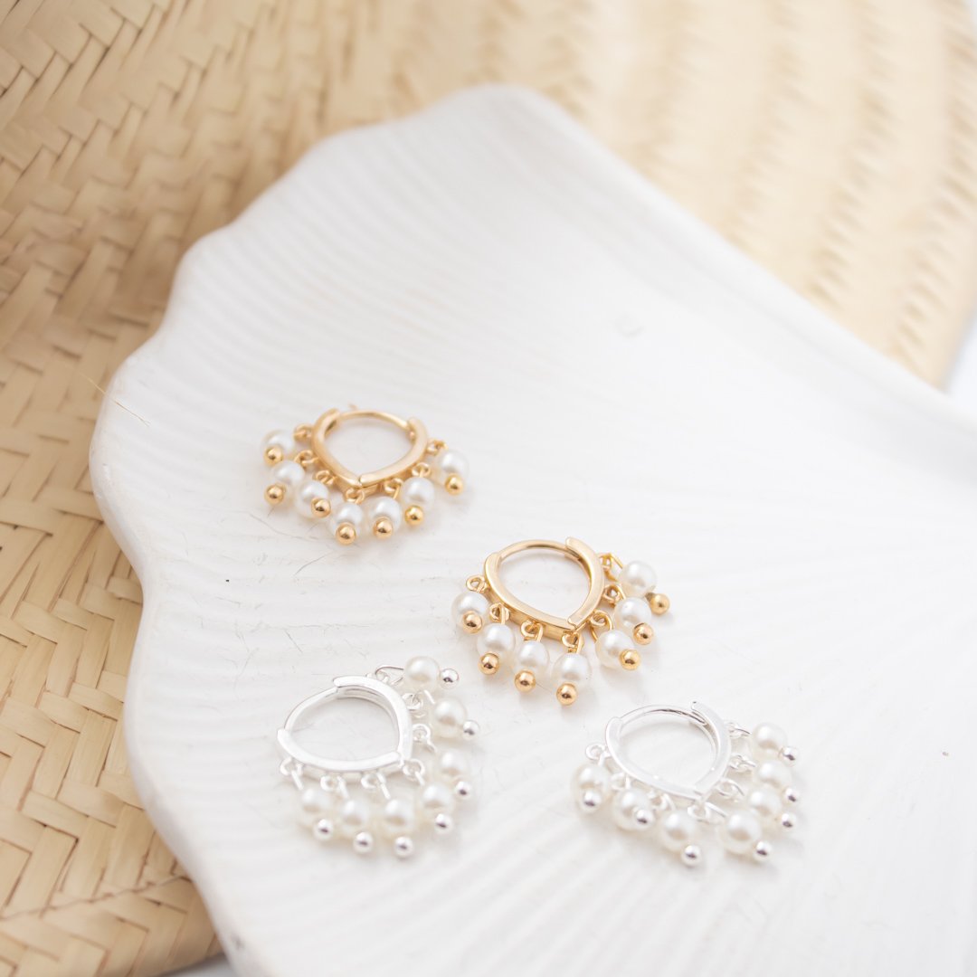 Argolinha Clique - Pérolas 4mm