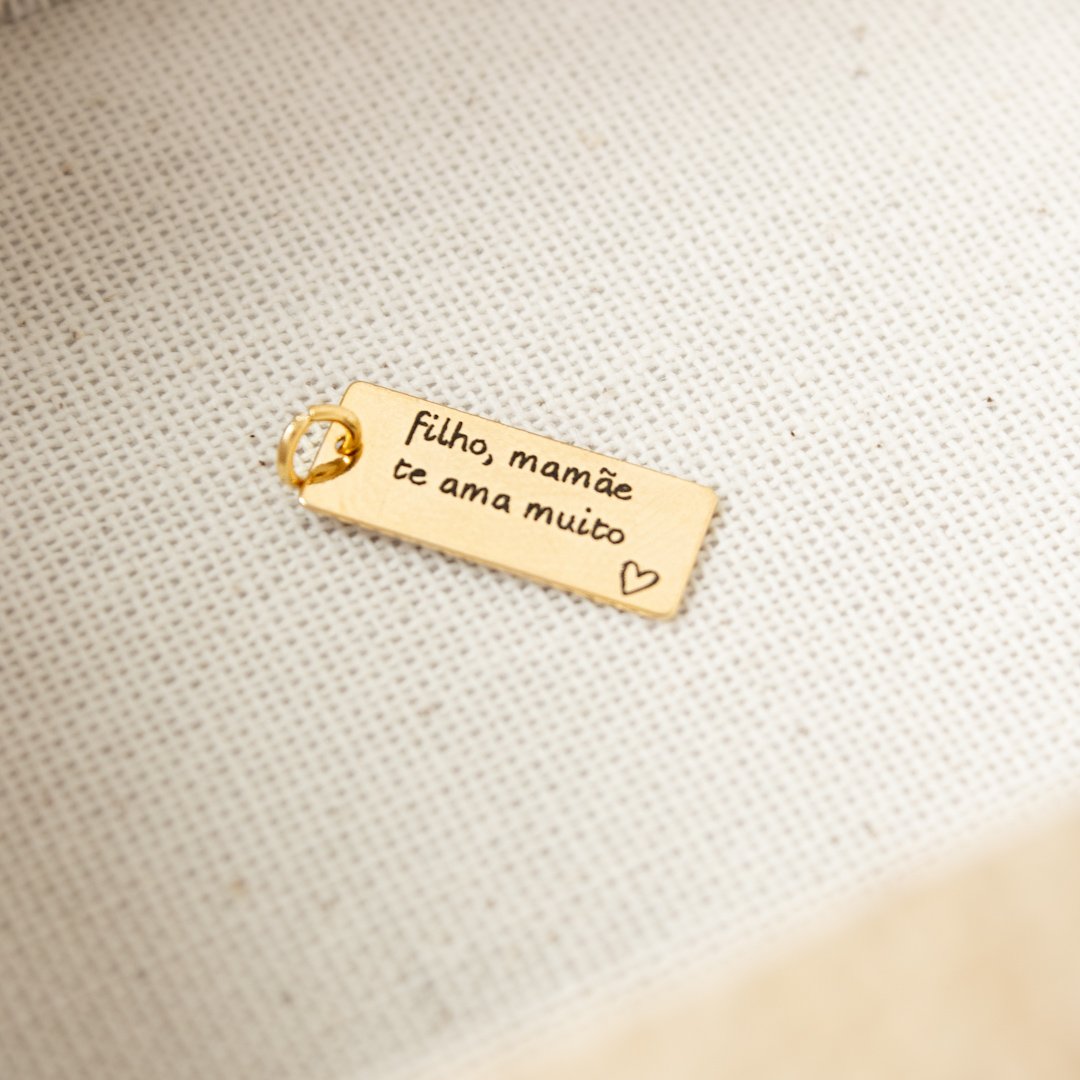 Berloque/Pingente - Texto