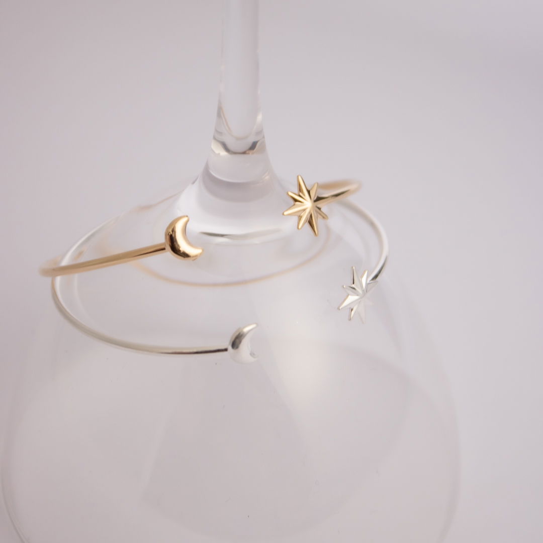 Bracelete - Estrela e Lua