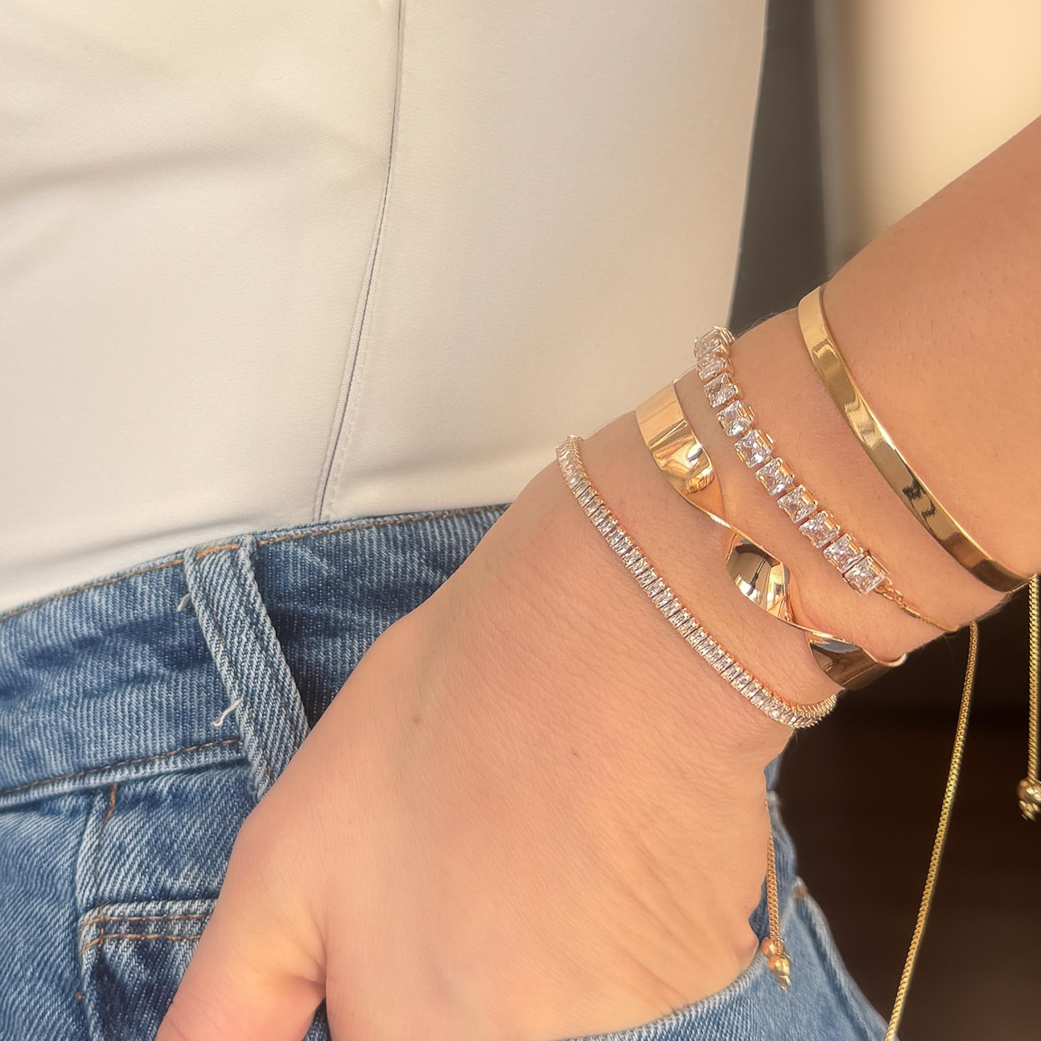 Bracelete - Metal Grosso Torçido
