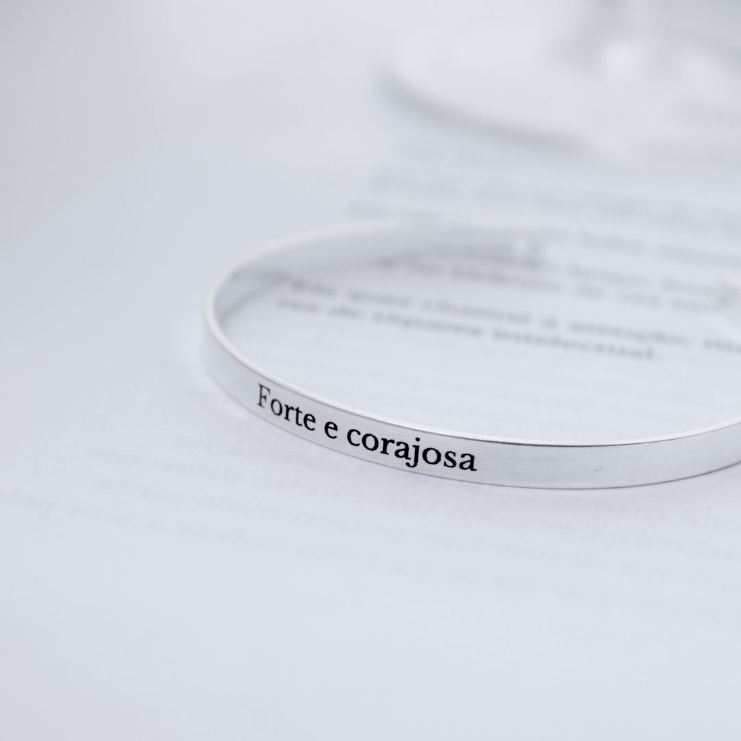 Bracelete Espessura Média - Gravação à Laser