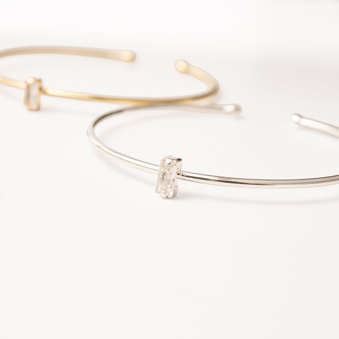 Bracelete - Minimalista Baguete