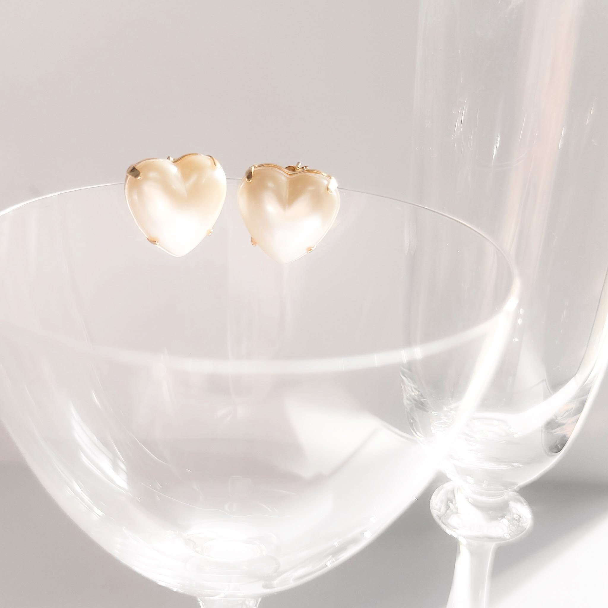 Brinco Grande - Coração Pérola