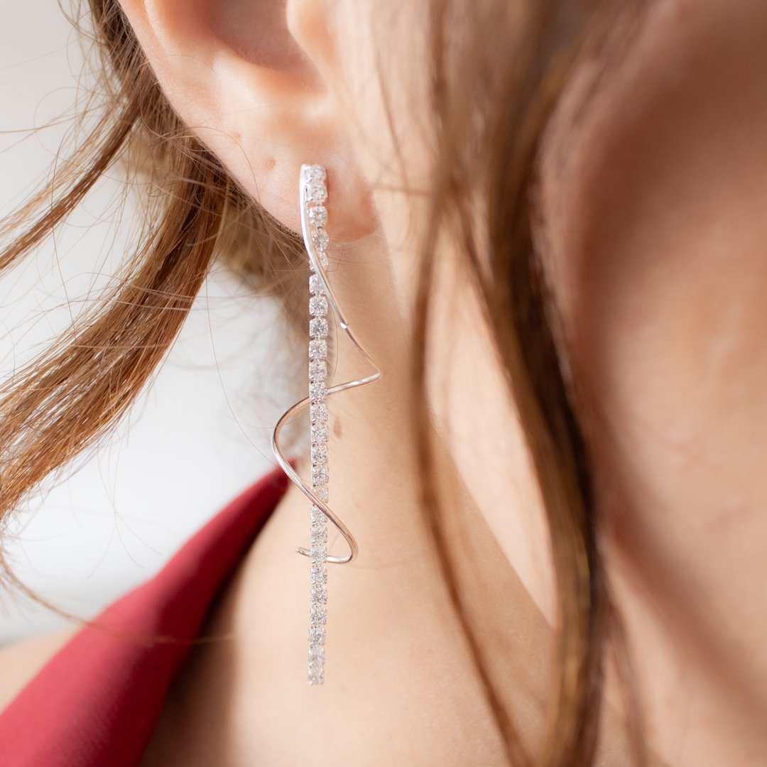 Brinco Grande - Espiral Zircônia