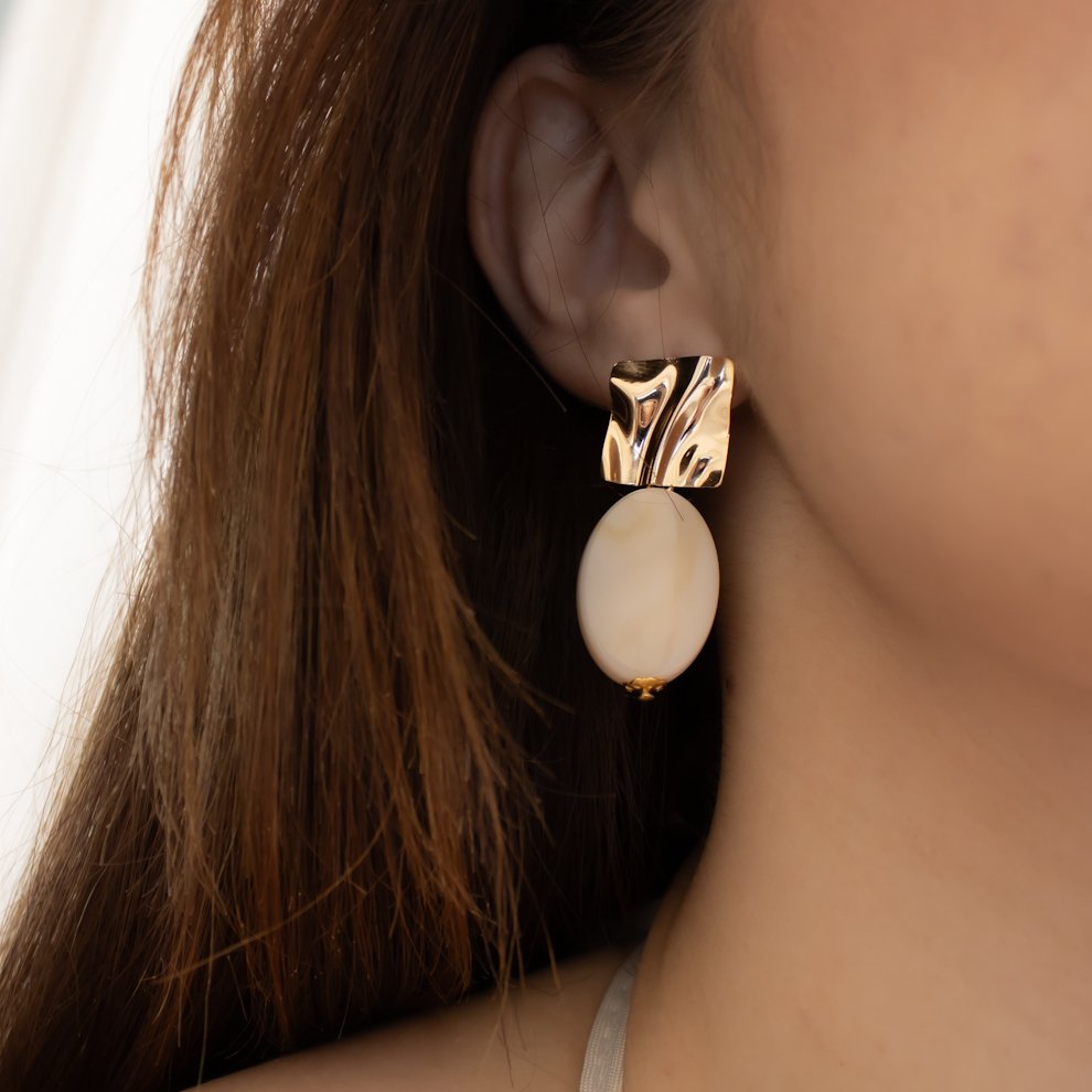 Brinco Médio - Marmorizado