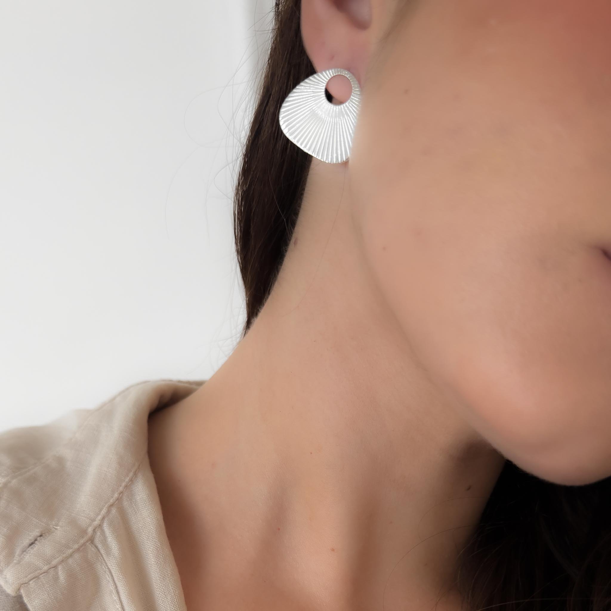 Brinco Médio - Plissado