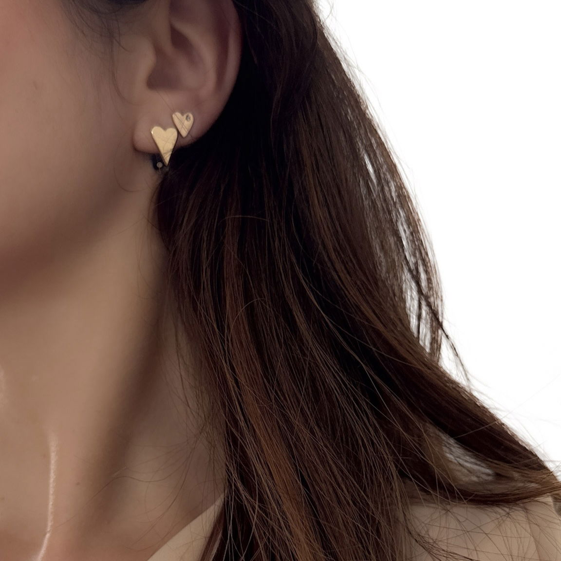 Brinco Pequeno - Coração Afunilado