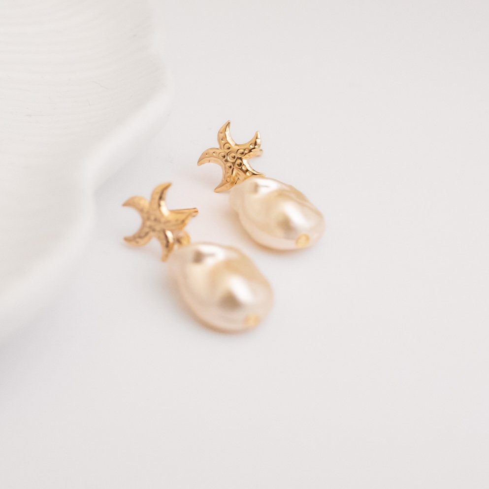 Brinco Pequeno - Estrela do Mar e Pérola
