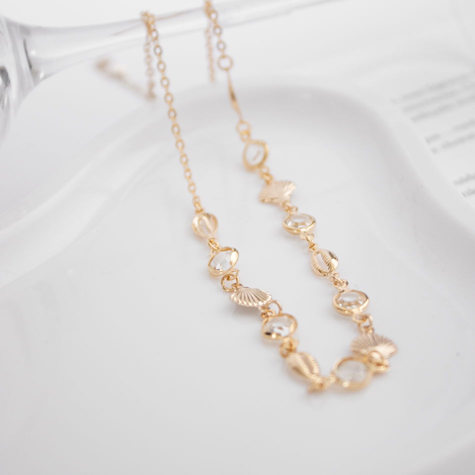 Choker - Concha, Búzio e Cristais