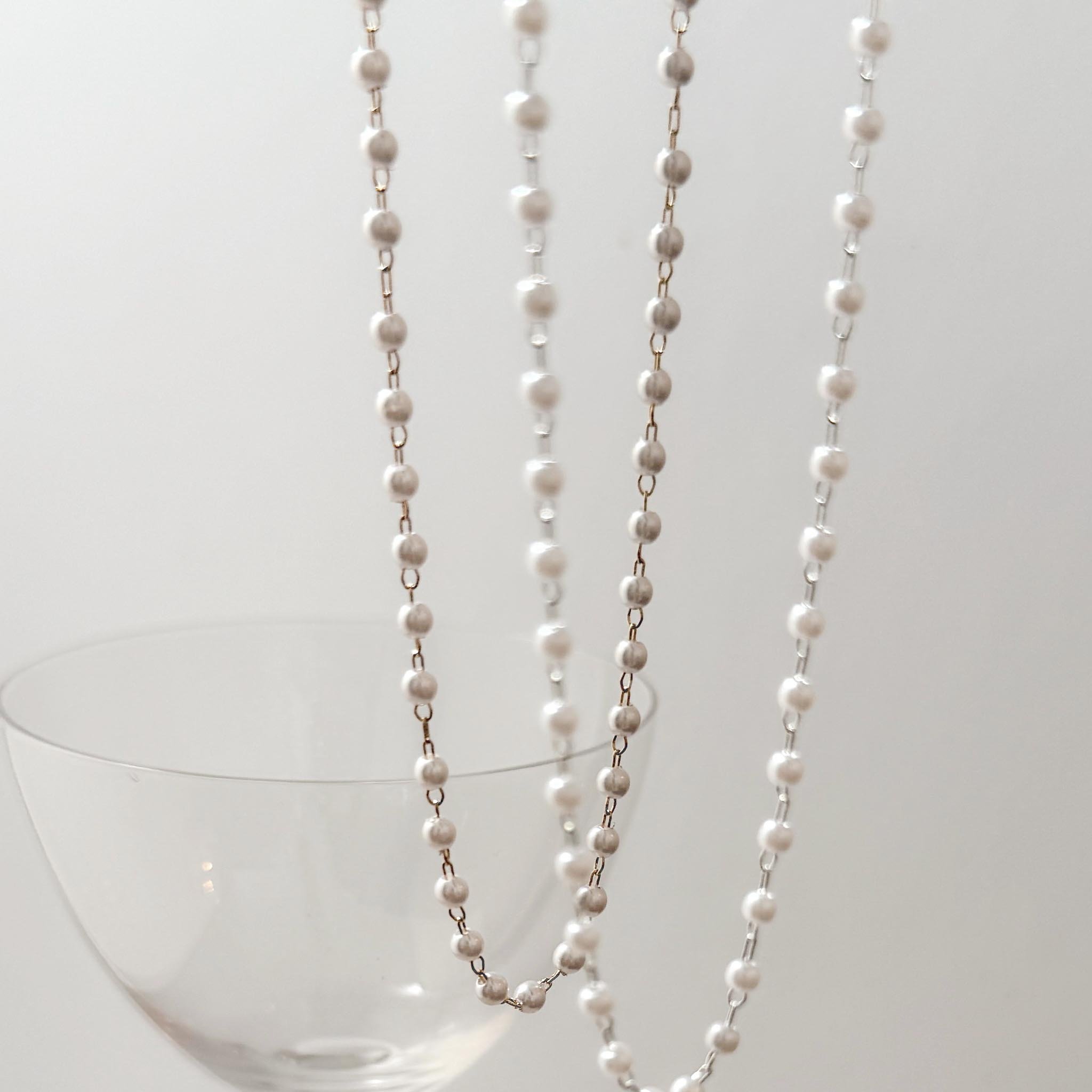 Choker - Corrente Pérolas 4mm