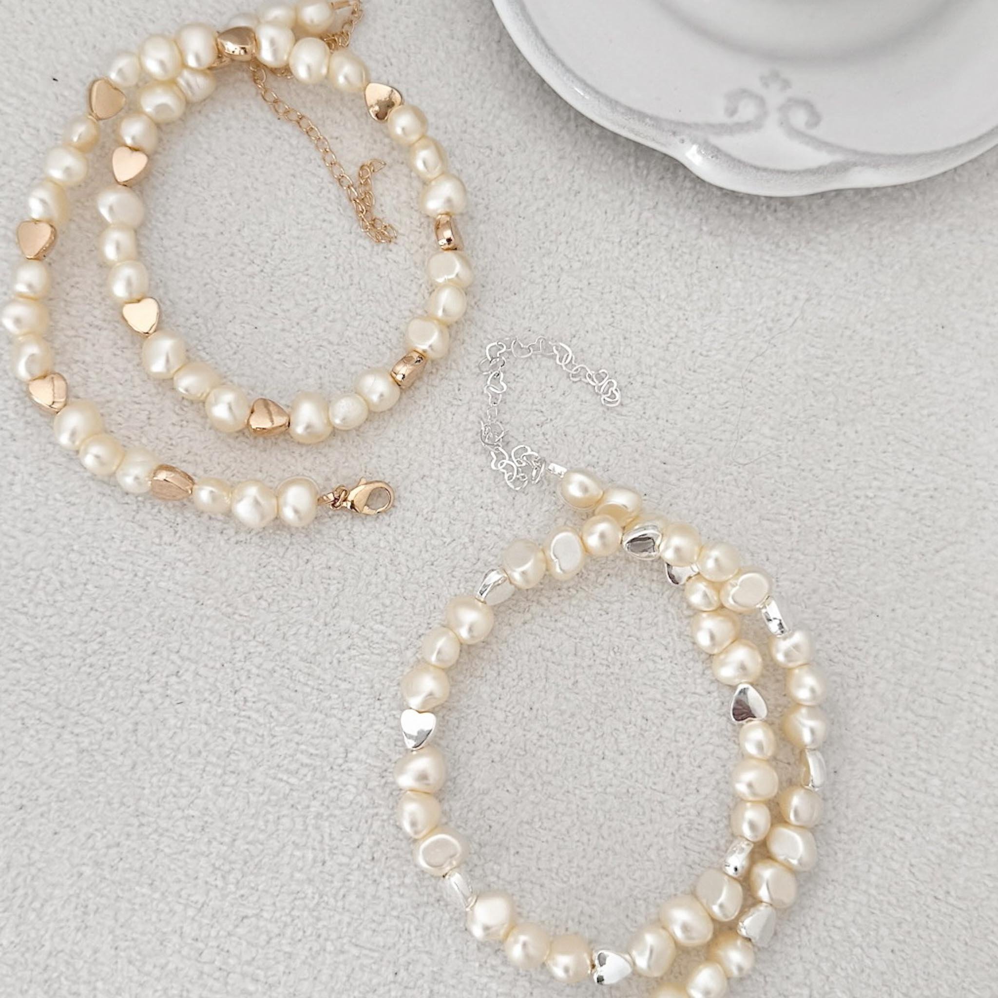 Choker - Pérolas Barrocas & Coração