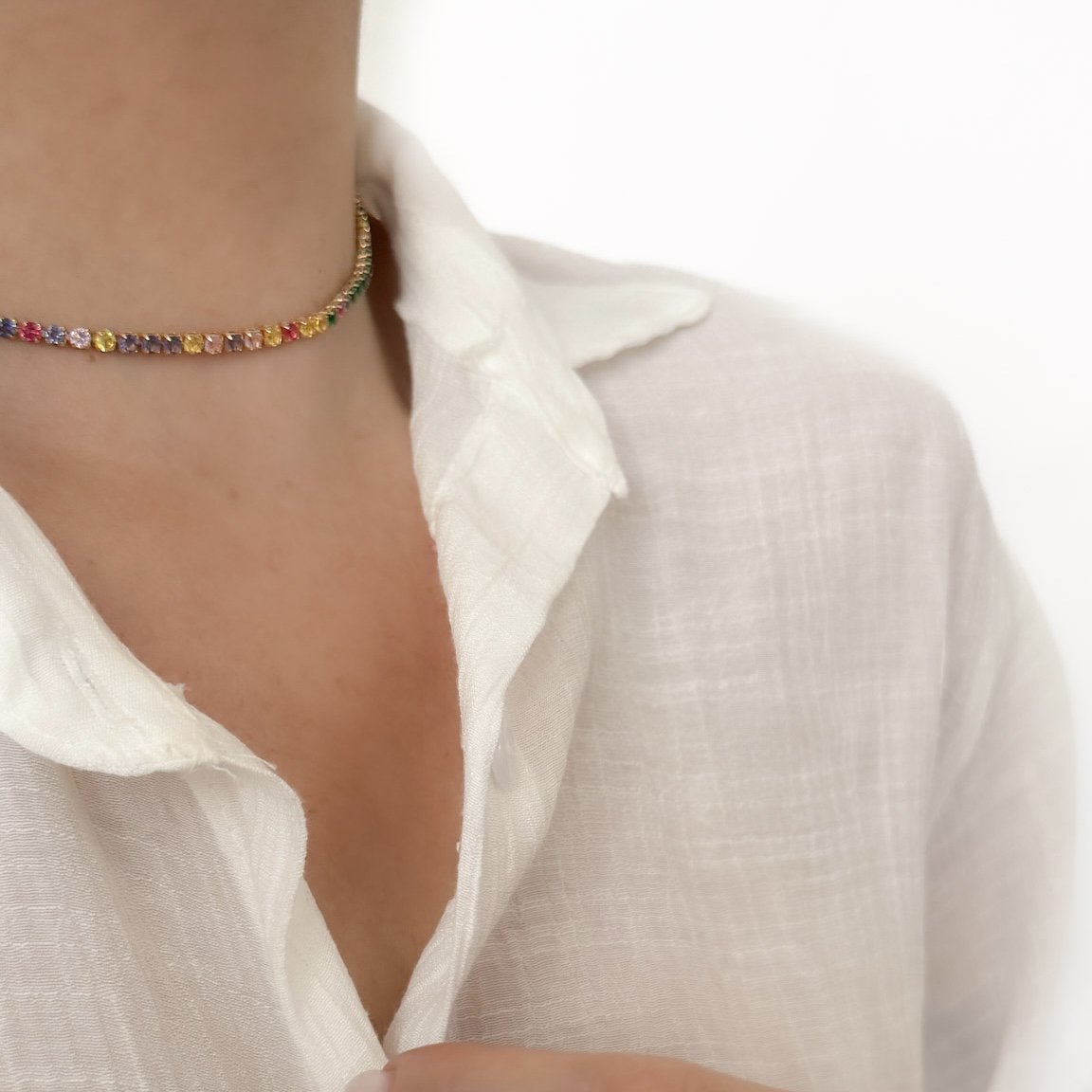 Choker - Riviera Colorida Primeira Linha