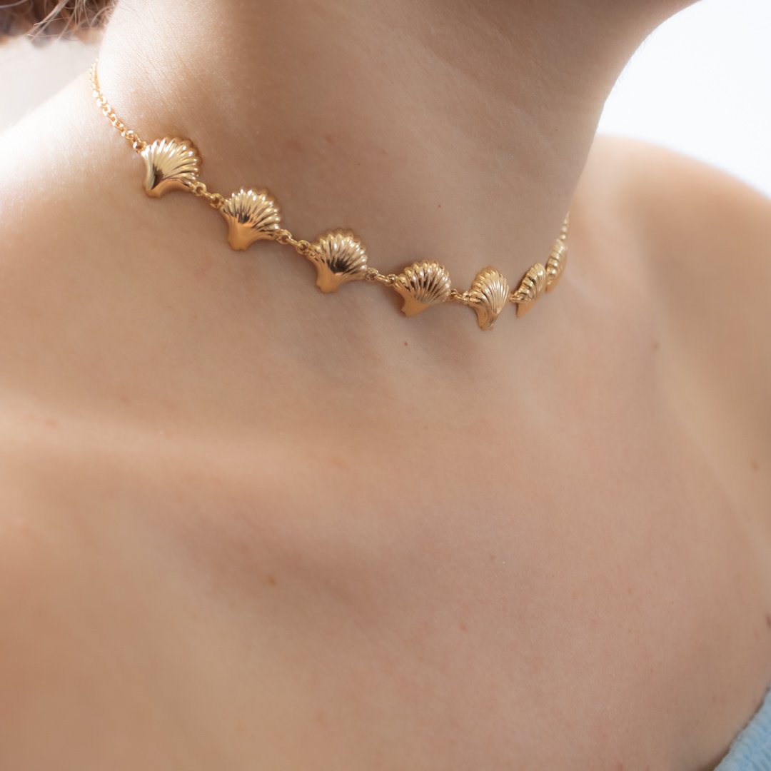 Choker - Conchas Abauladas