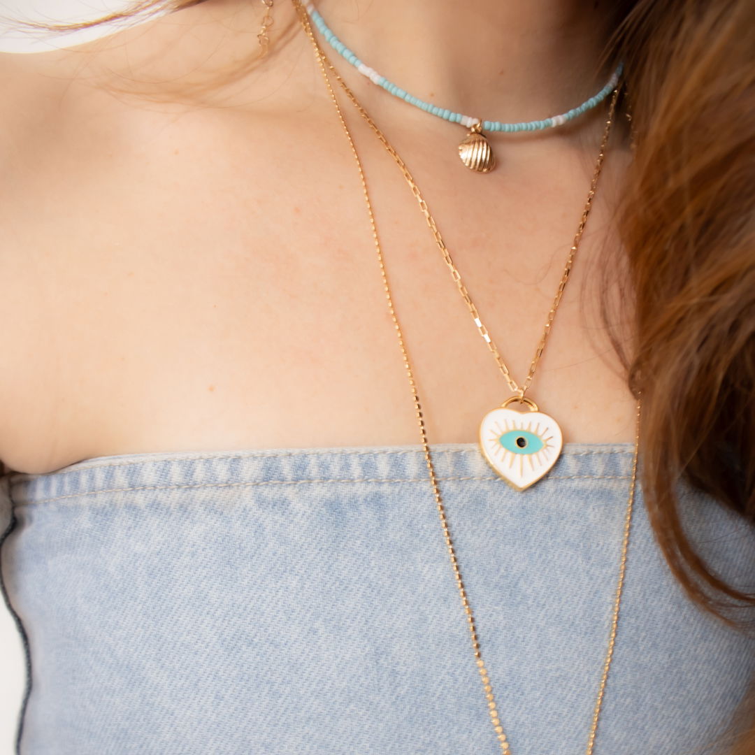 Choker - Conchinha Turquesa