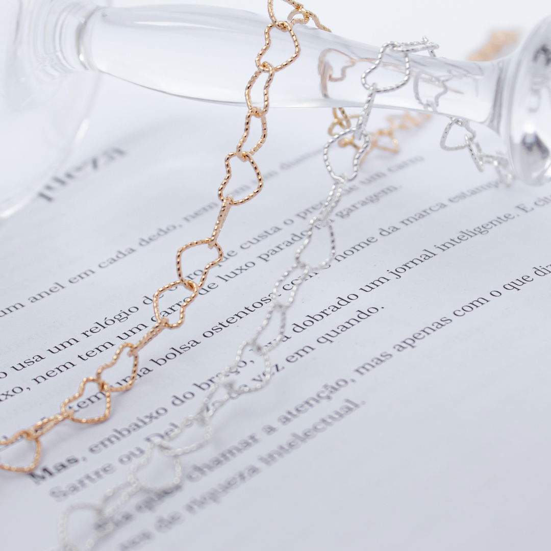 Choker - Corrente Coração Brilho