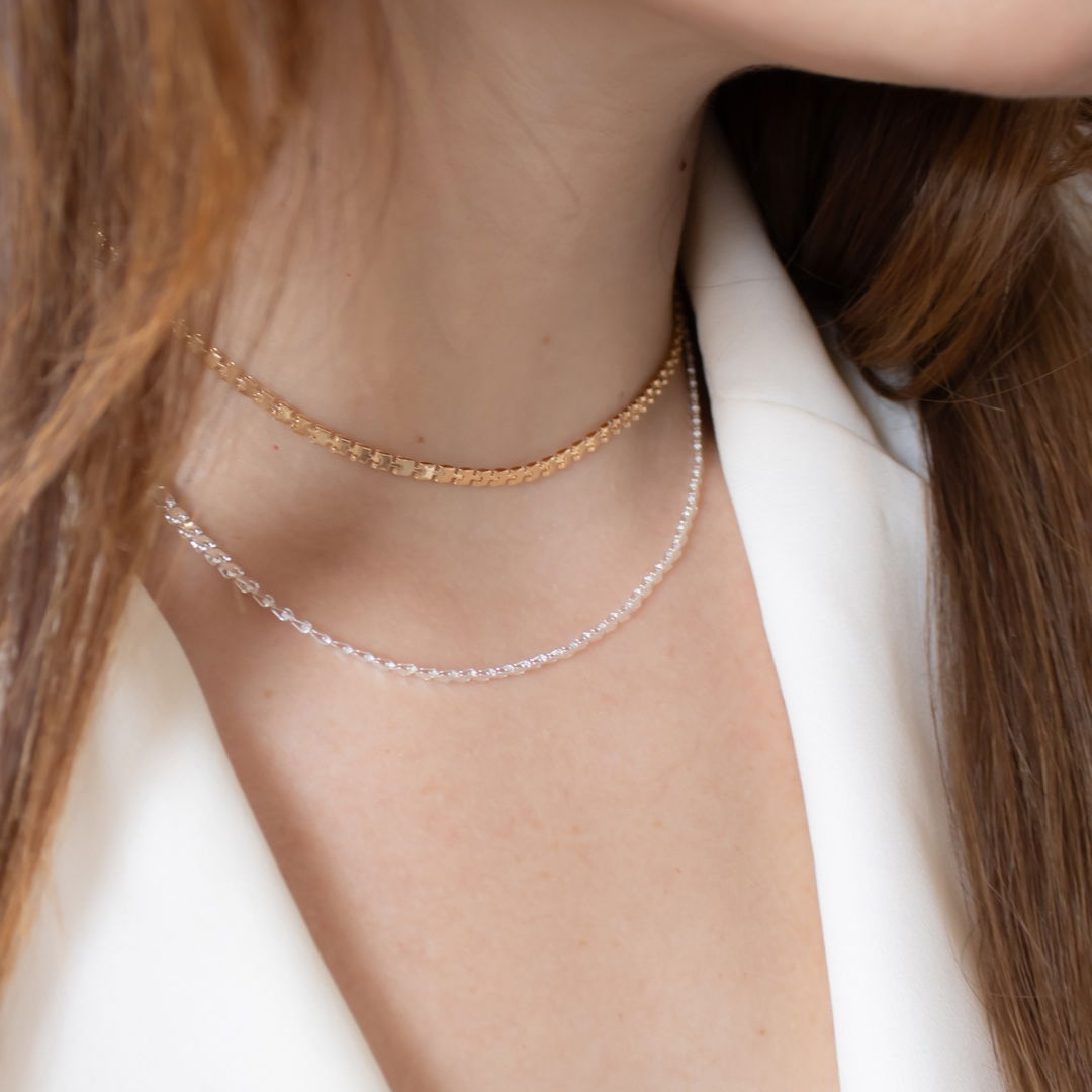 Choker - Corrente Plaquinhas