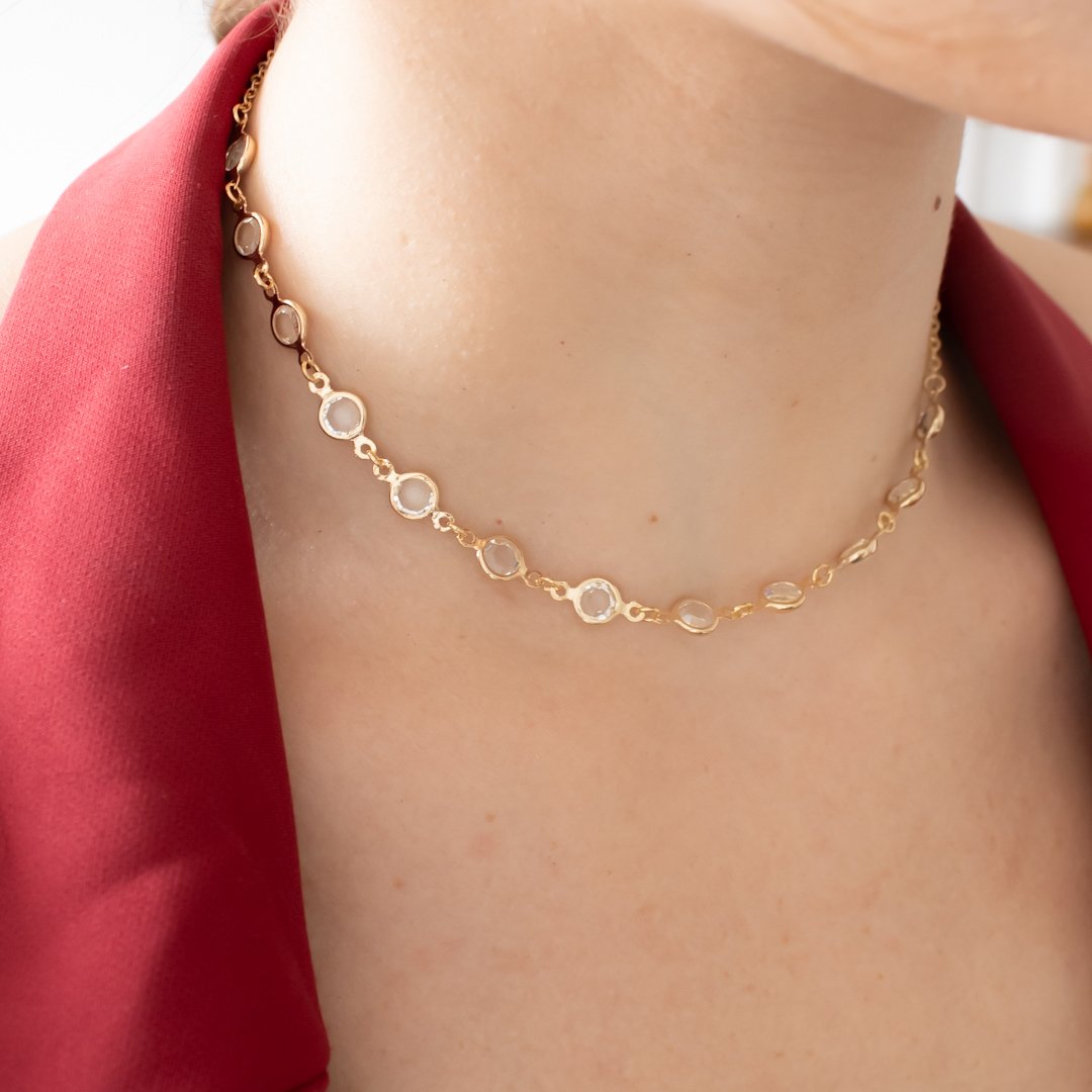 Choker - Cristais Brilho