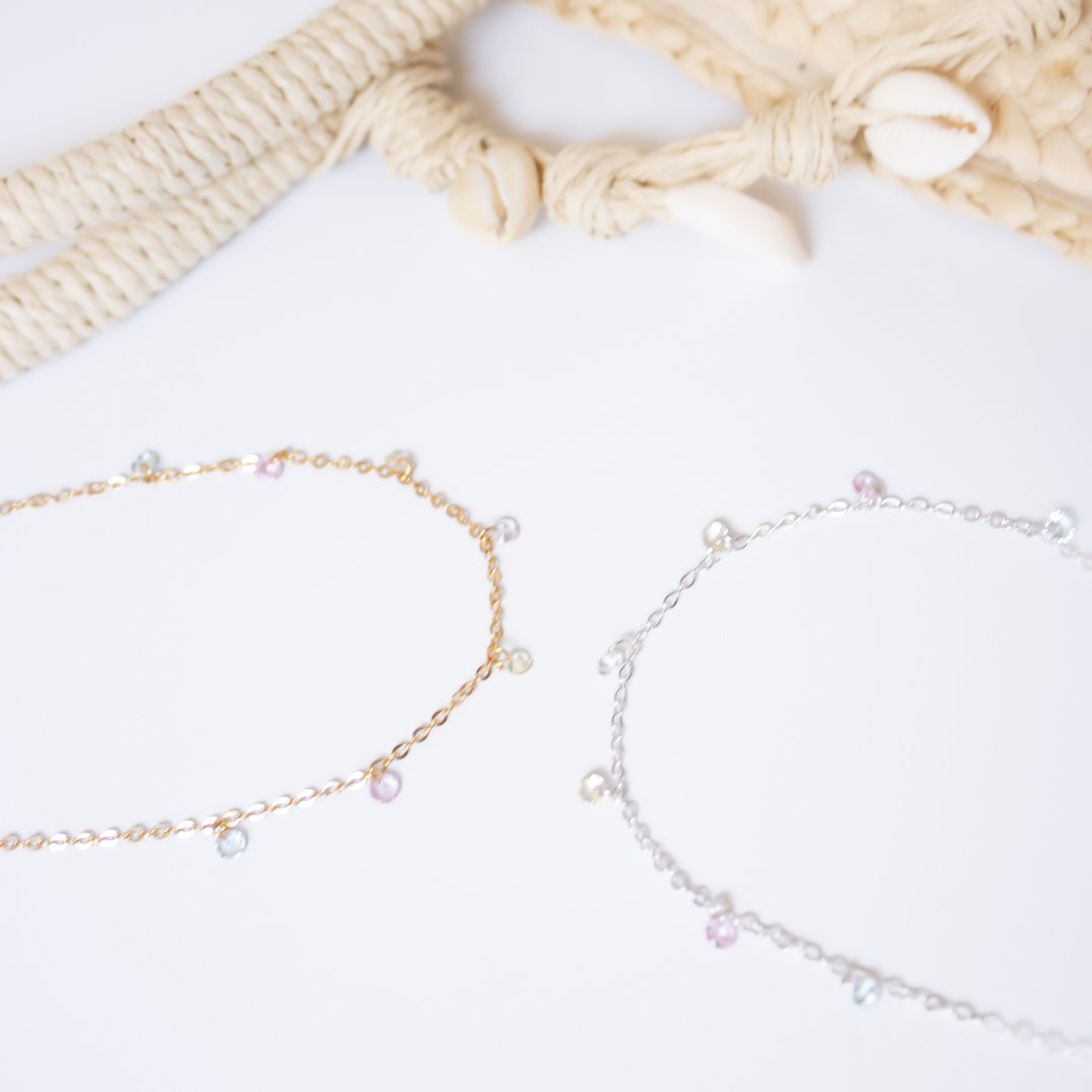 Choker - Cristais Coloridos 3mm