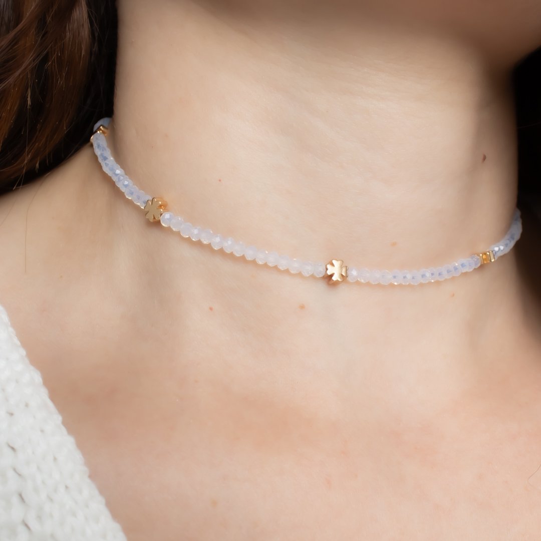 Choker - Cristais & Trevinhos