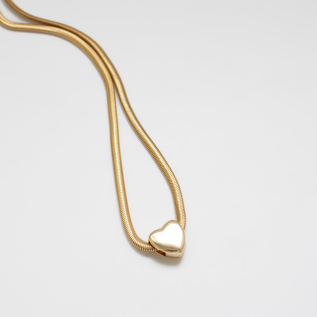 Choker - Malha Coração (2 em 1)