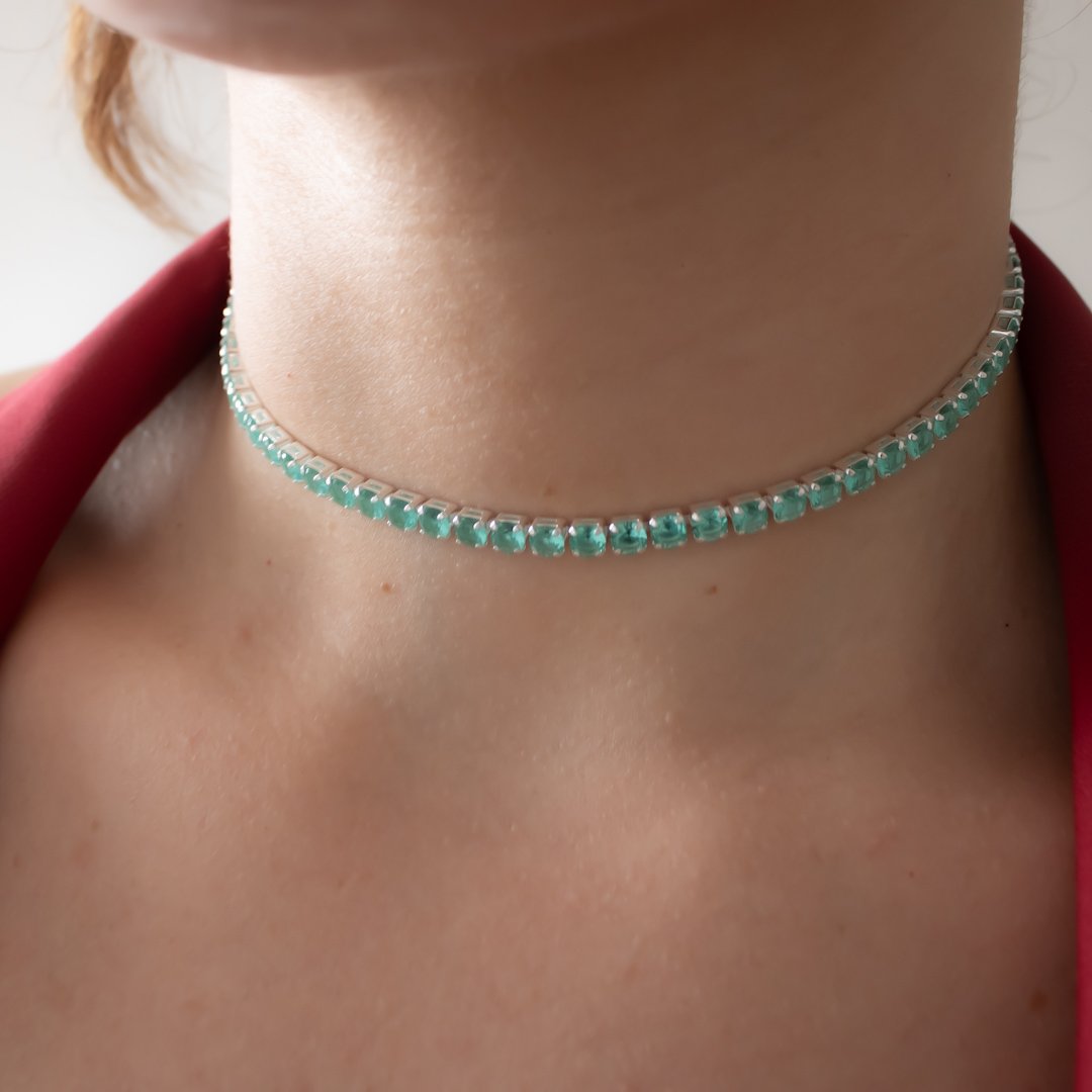 Choker - Riviera 4mm Turmalina