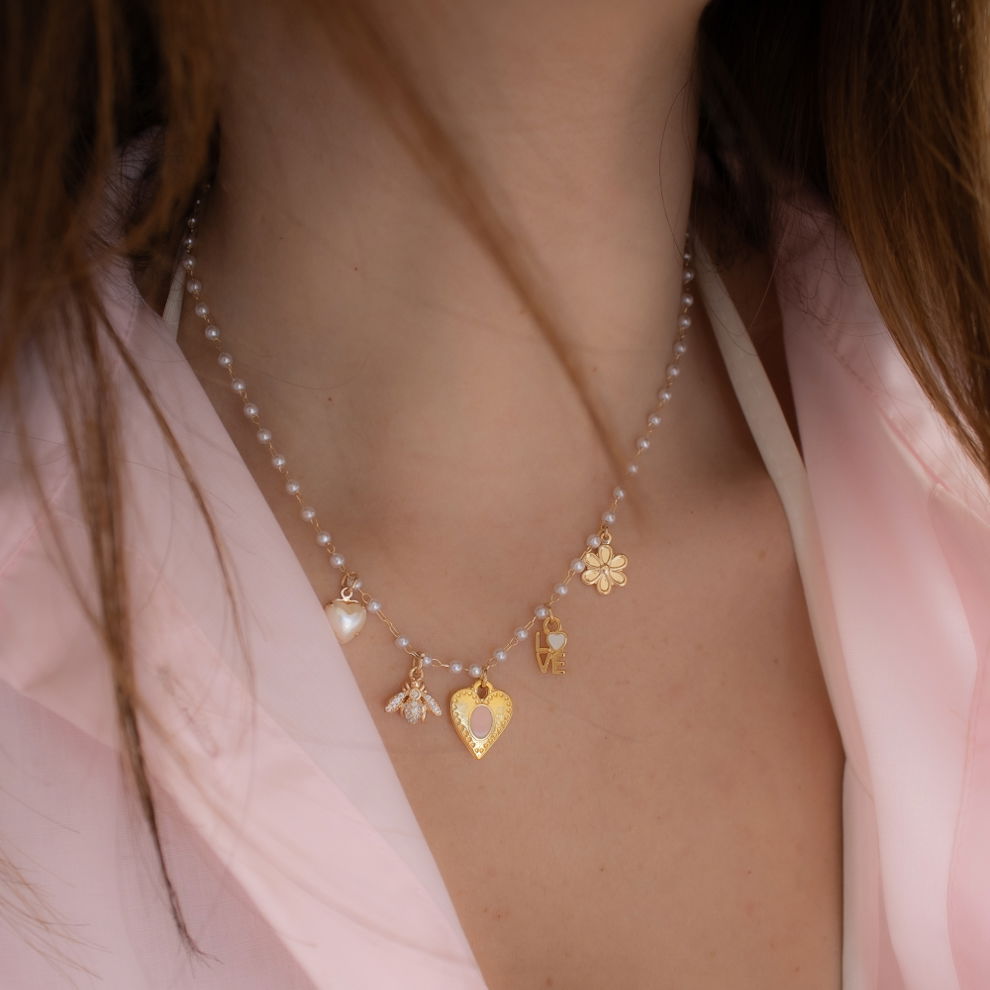 Colar Curto - Charms