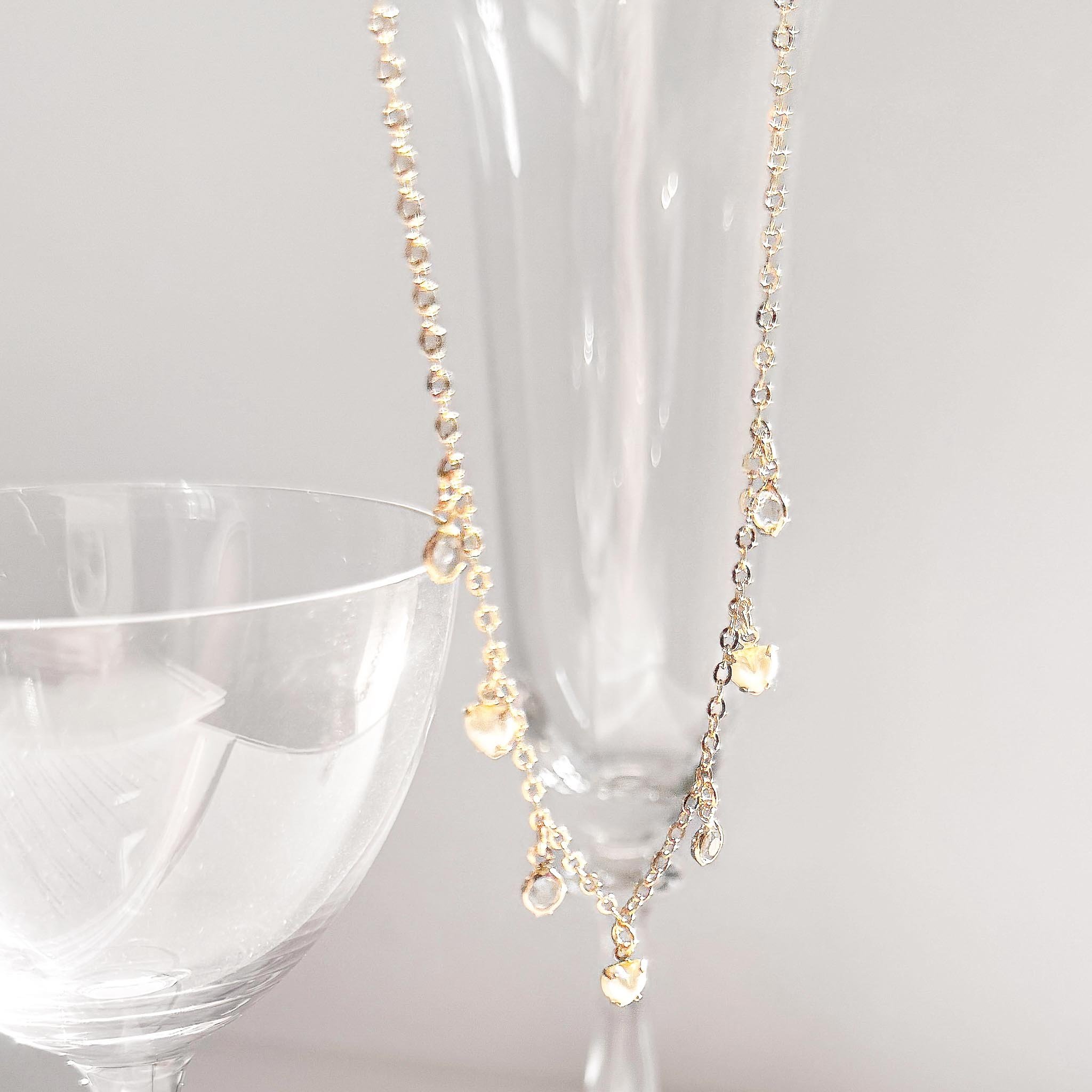 Colar Curto - Corações e Pérolas