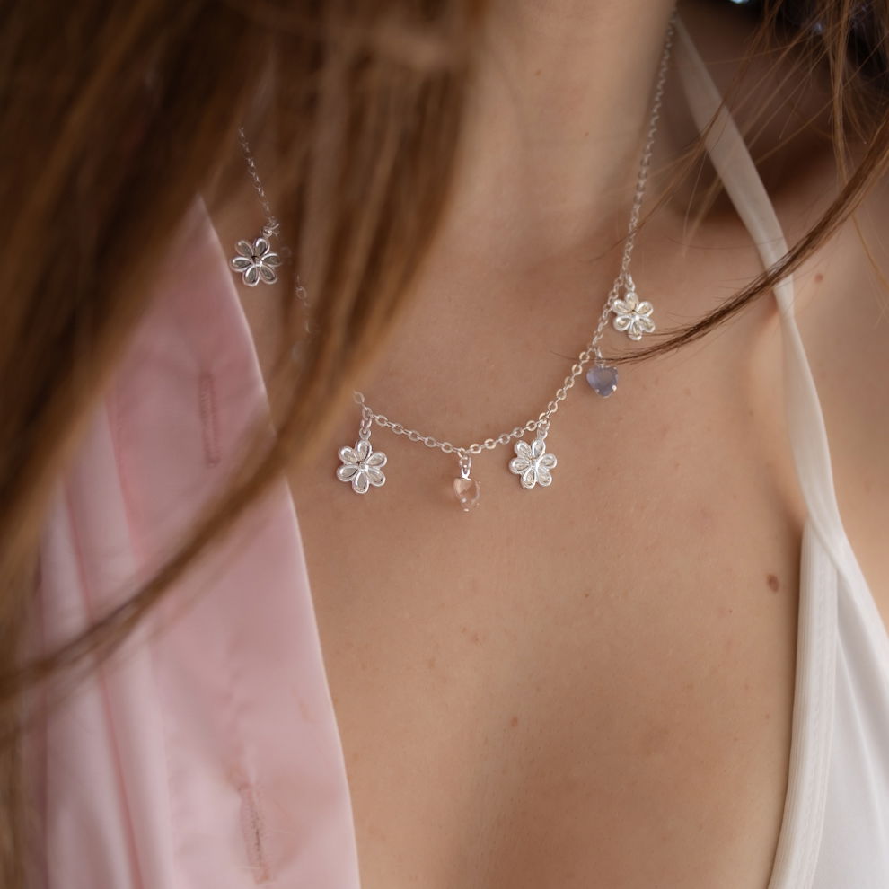 Colar Curto - Flores e Cores