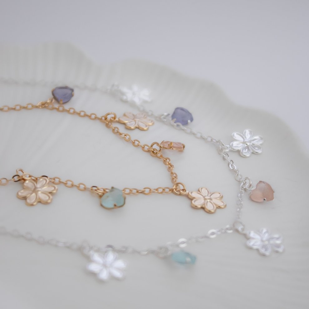 Colar Curto - Flores e Cores