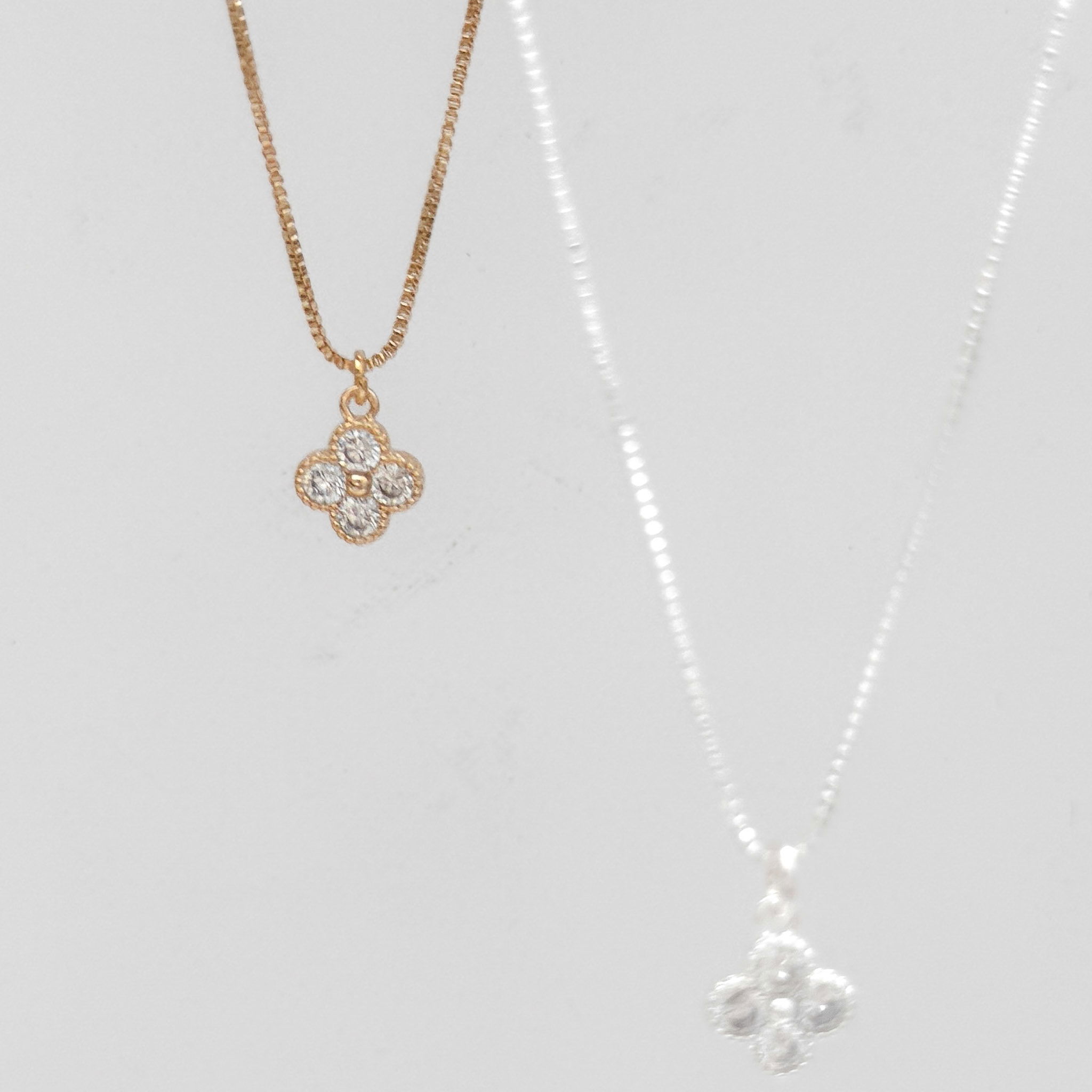 Colar Médio - Trevo Zircônia