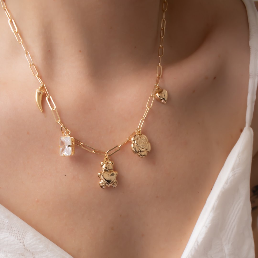 Colar Curto - Charms Abaulado