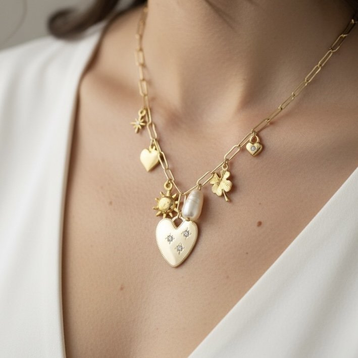 Colar Curto - Charms Verão