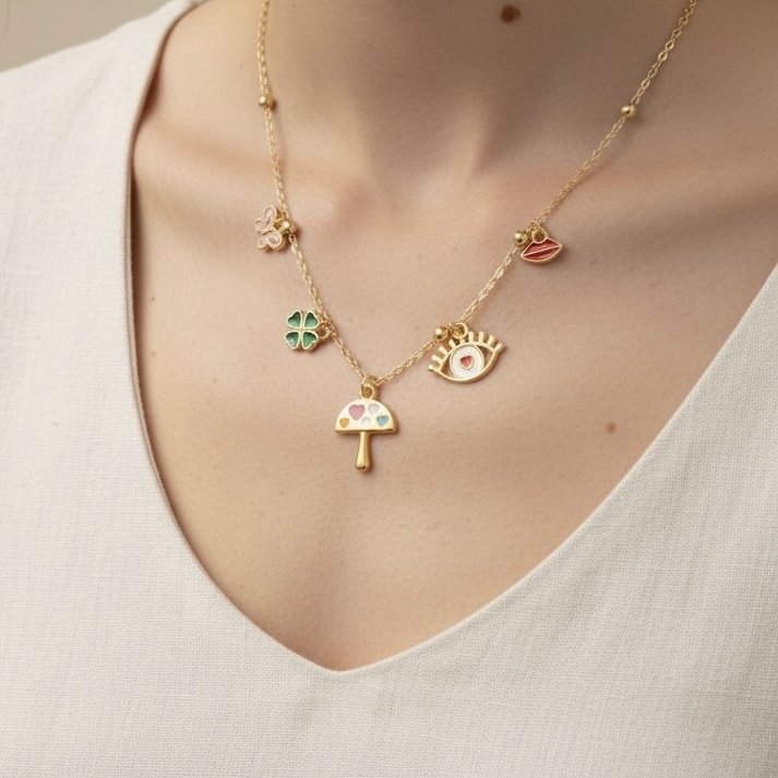 Colar Curto - Color Charms