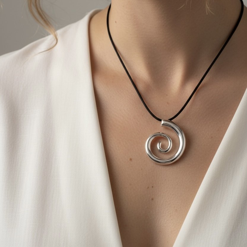 Colar Curto Courinho - Espiral