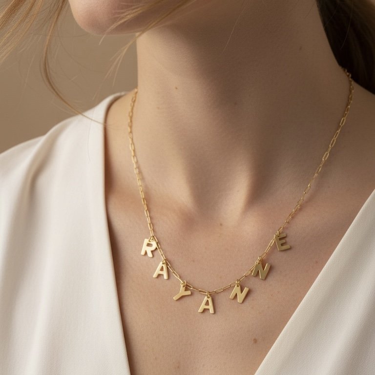 Colar Curto - Personalizado Nome