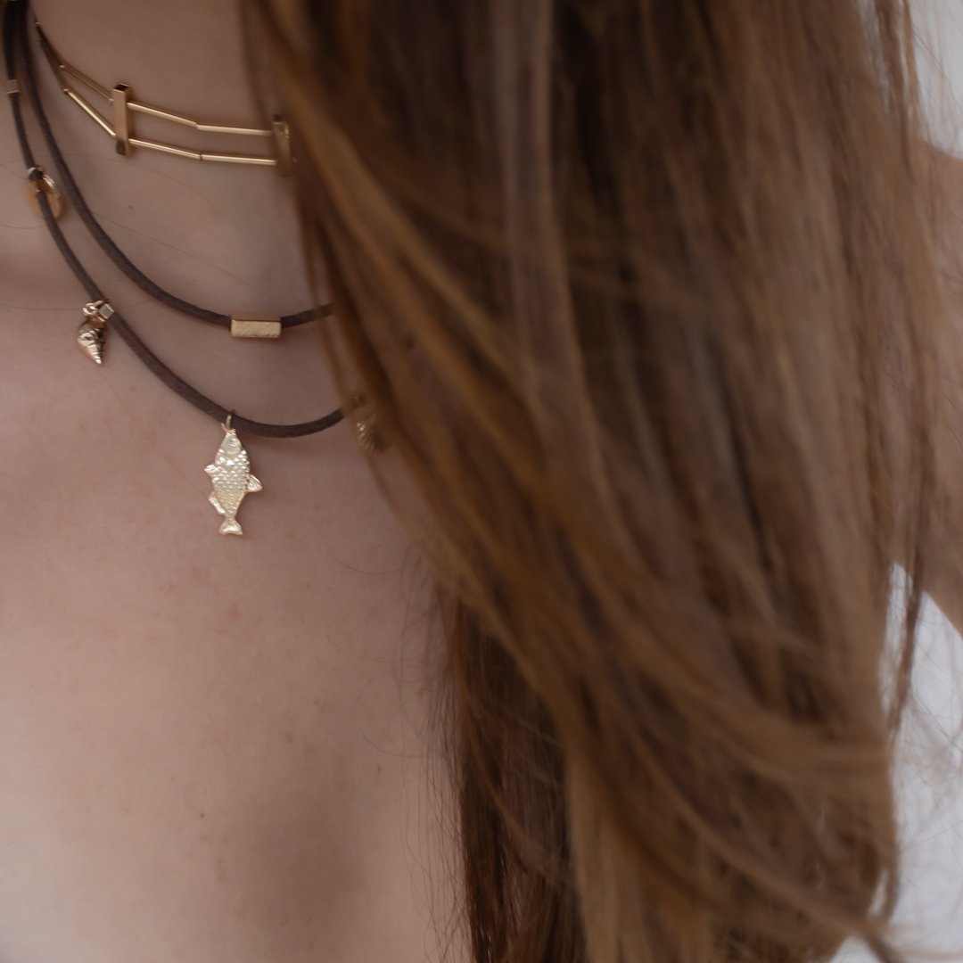 Colar Duplo - Camurça Verão