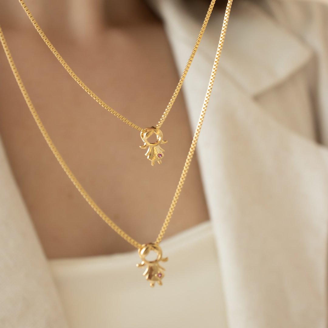 Colar Duplo - Filhos (Até 4)